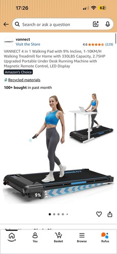 Walking pad with 5 and - 4,