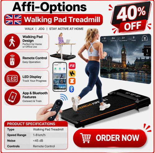 Walking pad with incline - with,